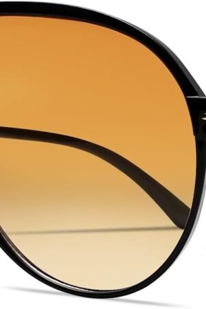 Retro Aviator Sunglasses for Women Men Oversized Lightweight Glasses