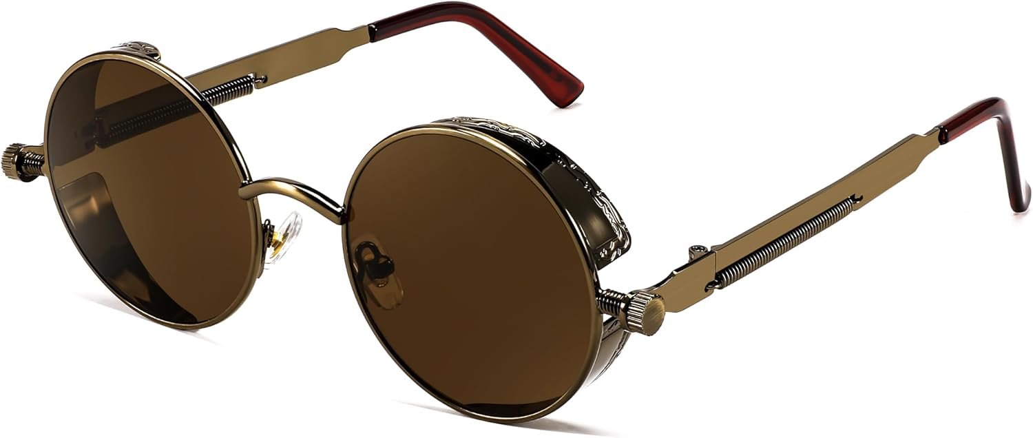 Retro Gothic Steampunk Sunglasses For Men Women