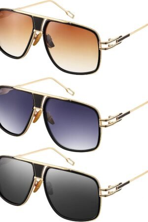 3 Pairs Mens Sunglasses Oversized